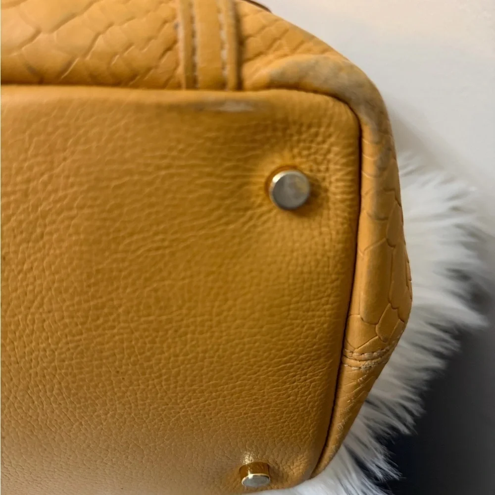 GiGi New York Mustard Textured Tote